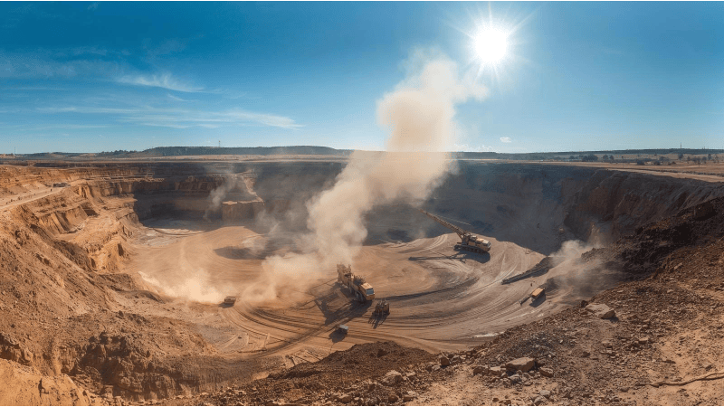 Modern open-pit mining operation